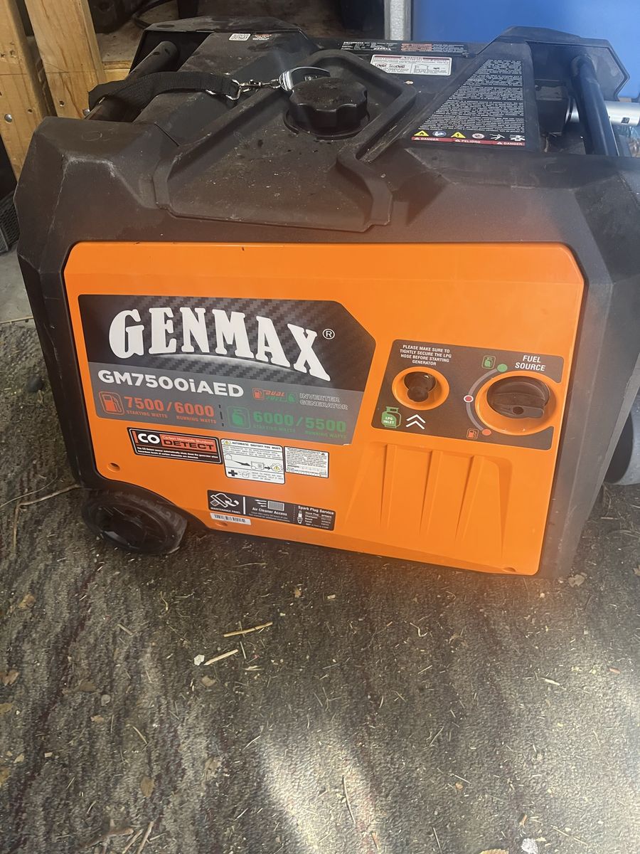 Genmax 7500 watt inverter generator