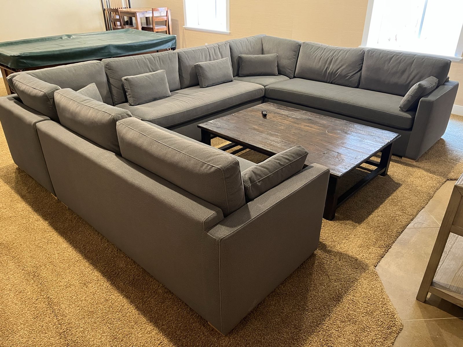 Custom Interior Define "Charly" 5-Piece U-Sectional — Mint Condition