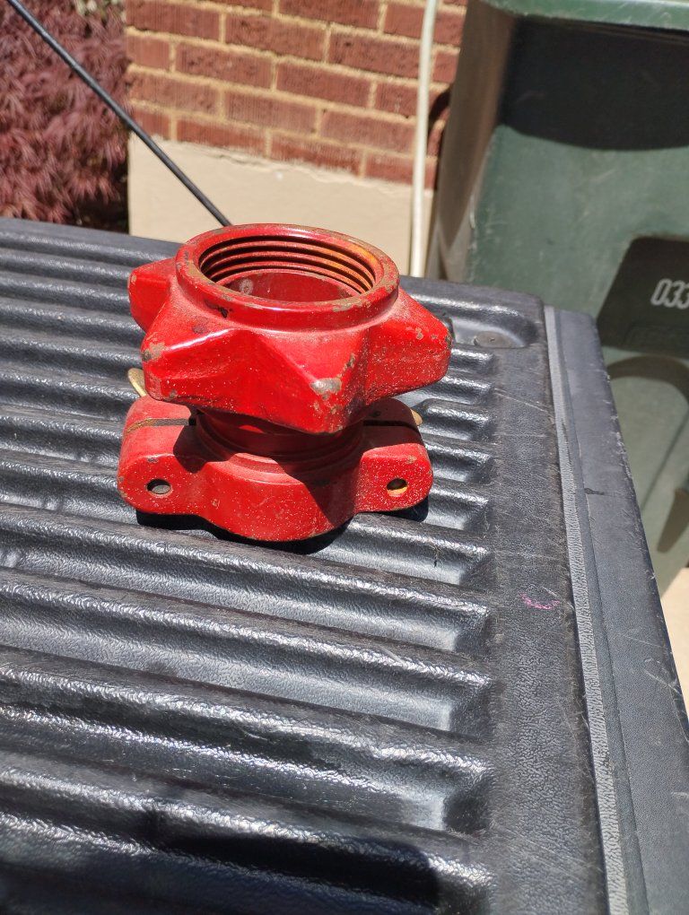 Vintage Red Olympic Spinlock Barbell Collar 2" Star style