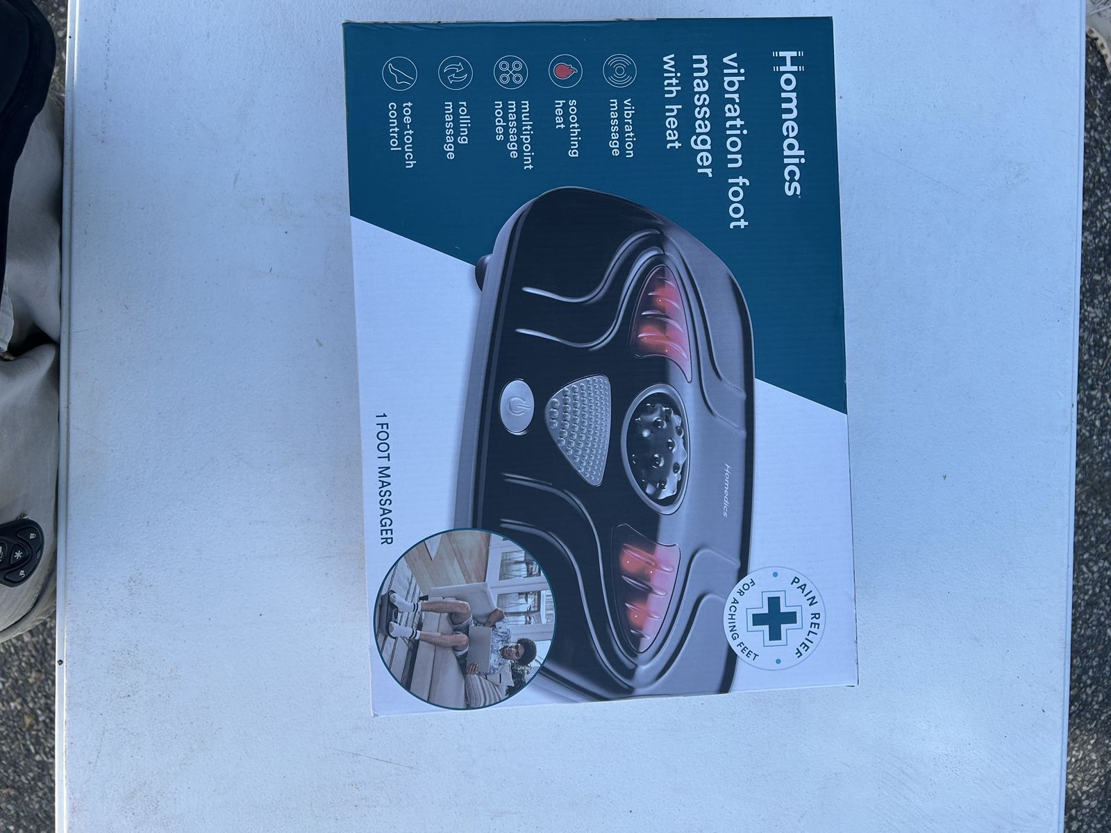 Homedics Vibration Foot Massager with Heat