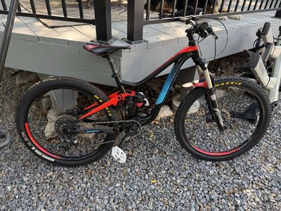 Giant Trance Jr Full Suspension Mountain Bike - Black/Red/Blue