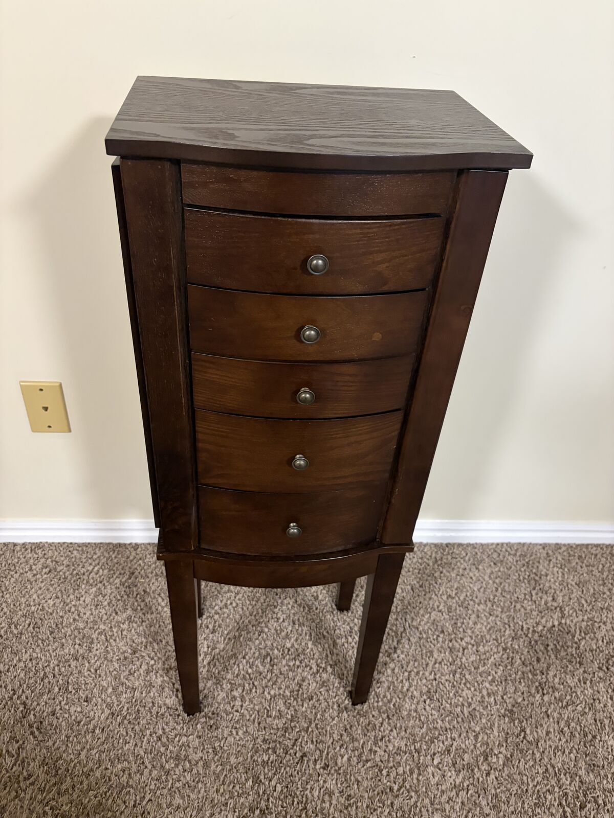 Dark Brown Jewelry Chest