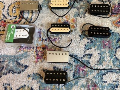 Gibson, Seymour Duncan, Dimarzio pickups humbucker set guitar