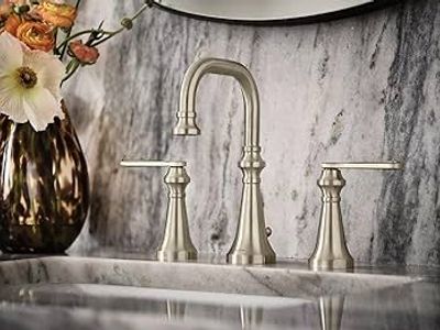 New! Brushed Nickel Bathroom Faucet (2-handle)