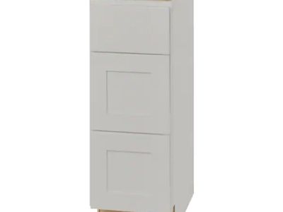 Hampton Bay Avondale 12 in. W x 21 in. D x 34.5 in. H Plywood Shaker Drawer Base Bath Cabinet in Dove Gray