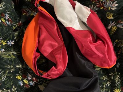 U of U Orange masters graduation hood