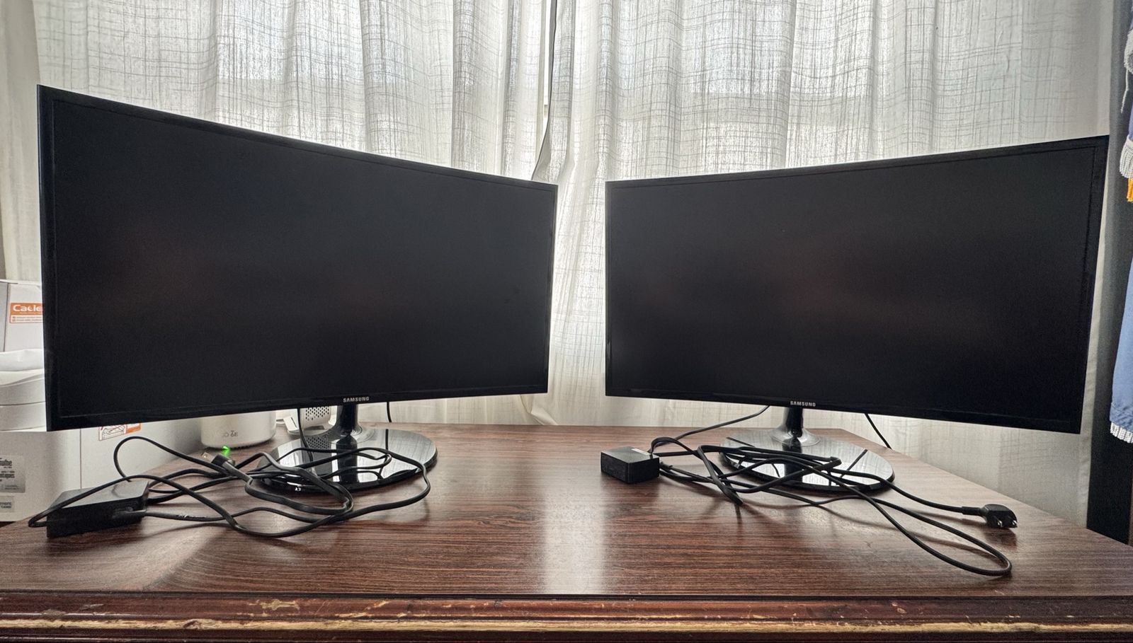 Samsung C27F390FHN 27" Curved LED Monitors (Pair)