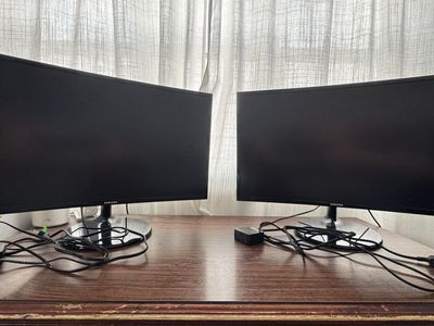 Samsung C27F390FHN 27" Curved LED Monitors (Pair)