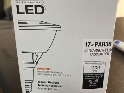 New Sylvania Ultra LED PAR38 Dimmable Bulb OBO