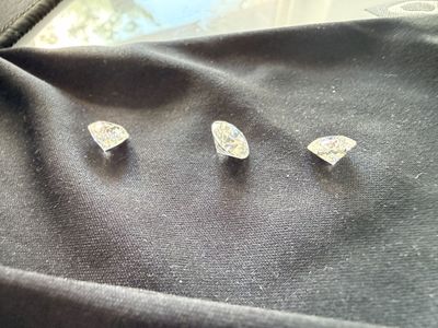 2.53ct 2Ct .25ct Brilliant Loose Lab Portuguese Love100 Russian Cut D VVSI