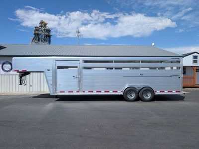 2027 Hillsboro Endura 7.5x24X6.8 Aluminum Gooseneck Stock Trailer 14.5K