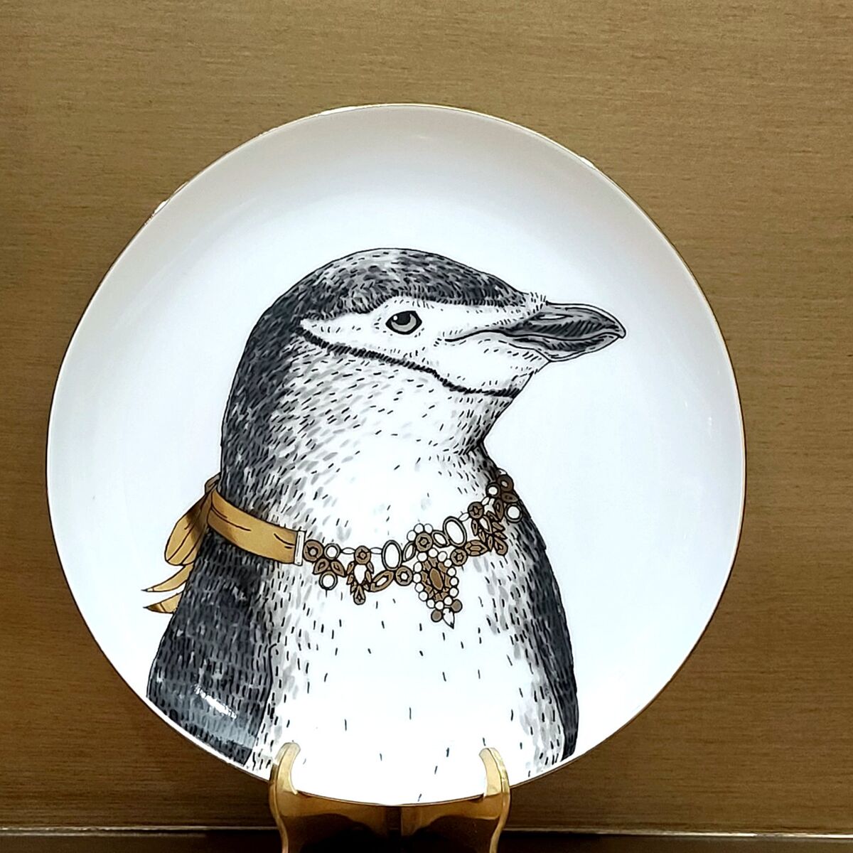 West Elm Rachel Kozlowski Dapper Penguin Plate