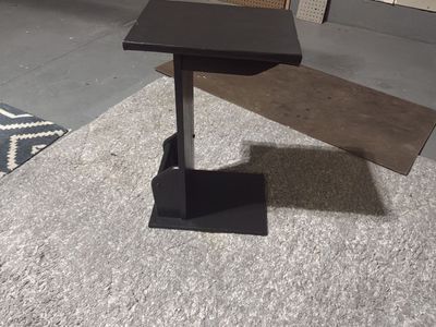 Black side table