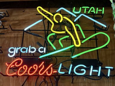 Vintage collectible Coors light neon sign
