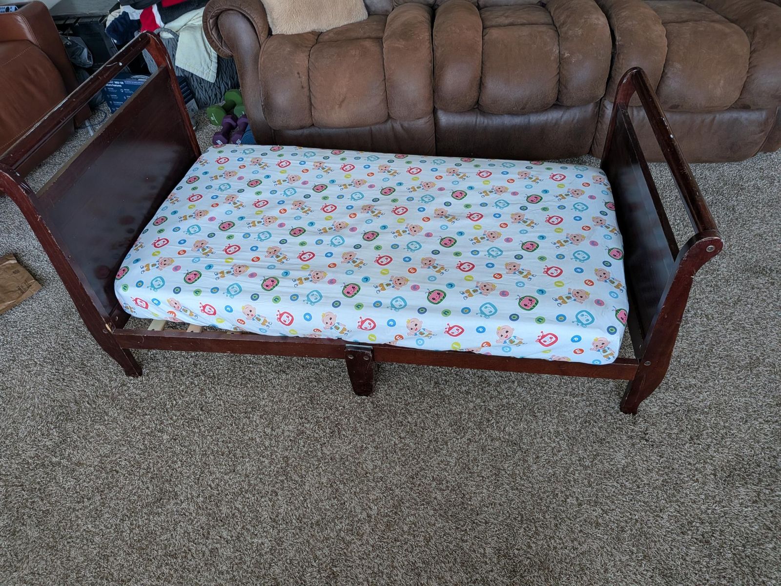 Toddler Bed with Crib Mattress