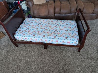 Toddler Bed with Crib Mattress