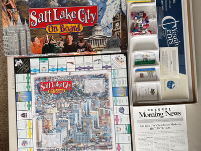 Vintage Salt Lake City On Board Monopoly like Board Game