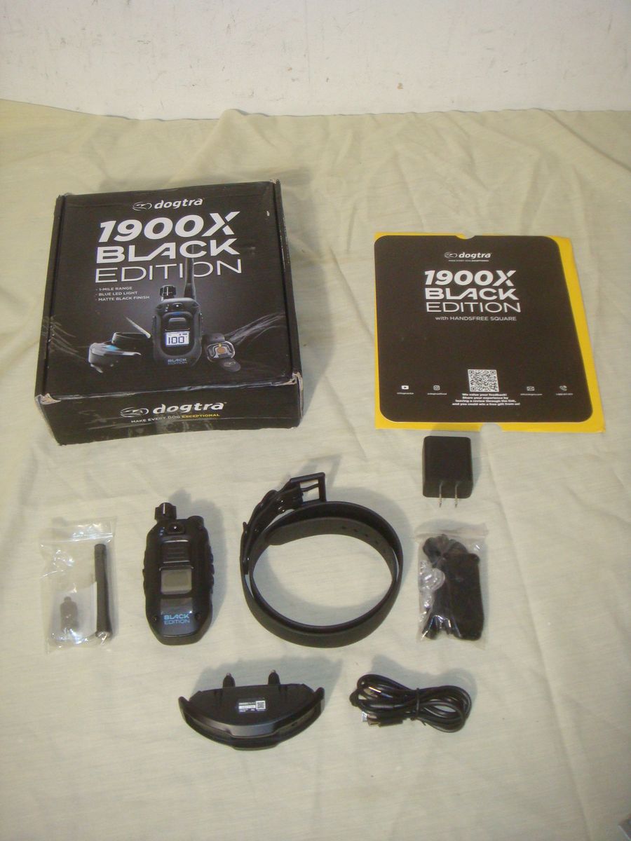 DOGTRA 1900X BLACK EDITION 1-MILE REMOTE TRAINING DOG E-COLLAR - READ!