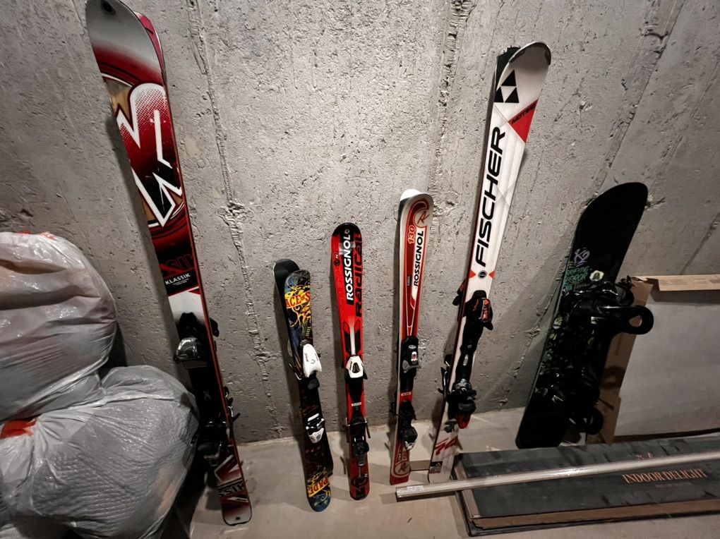 Skis, Snowboard And Boots
