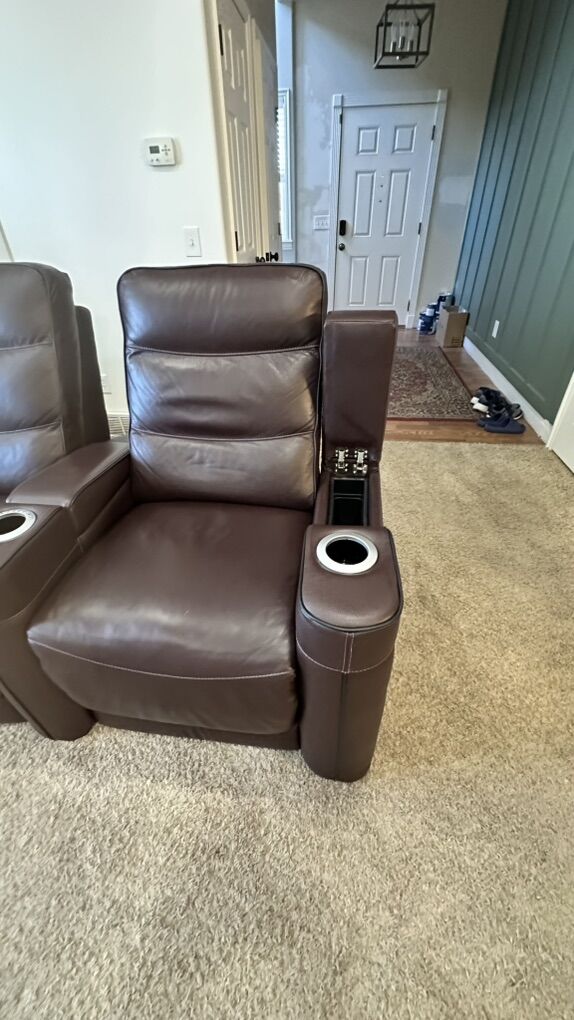 Wine Brown Theater Chairs
