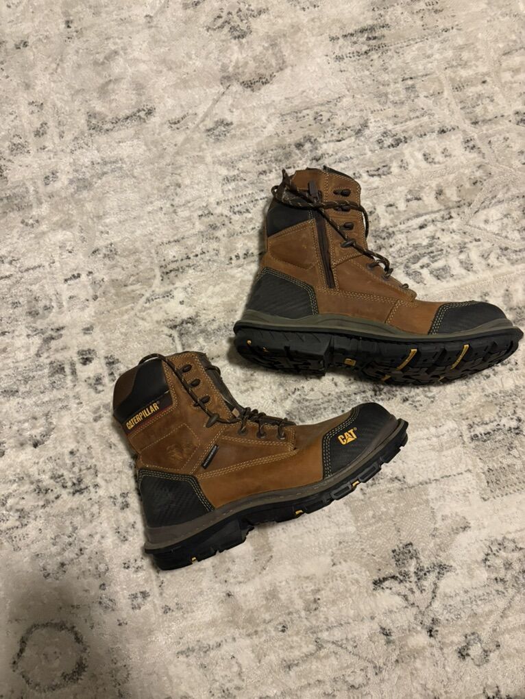 CAT Waterproof Steel Toe Boots 10.5