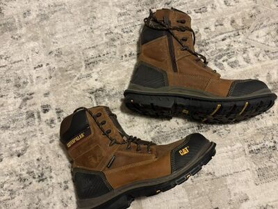 CAT Waterproof Steel Toe Boots 10.5