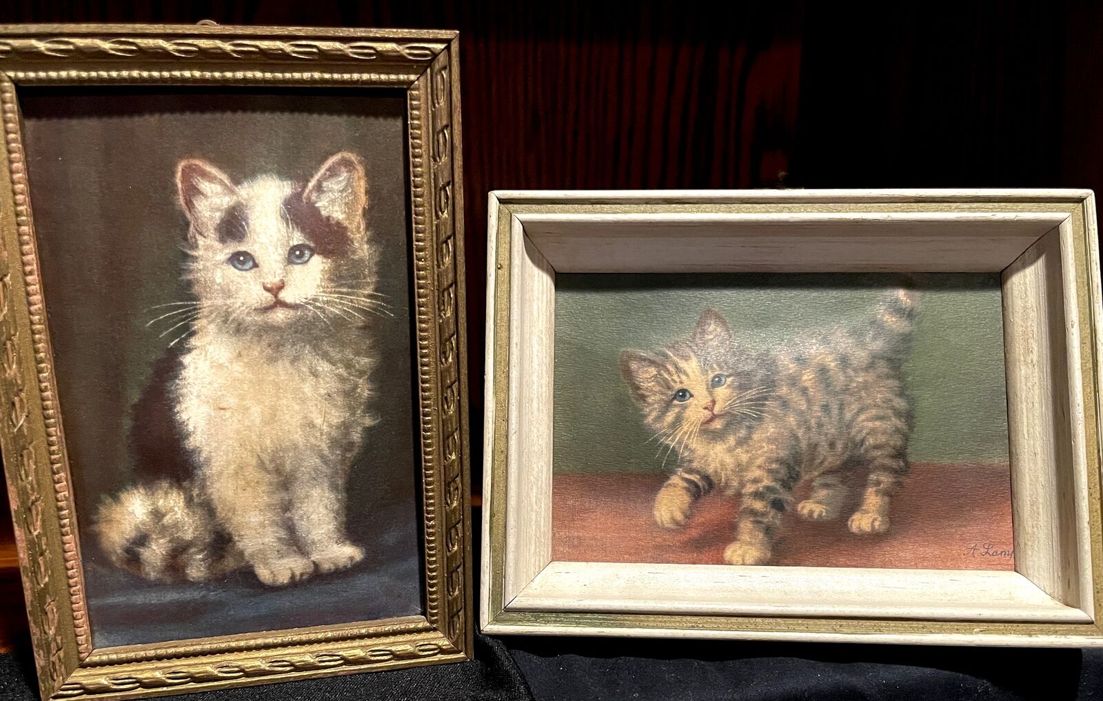 TWO Adorable 3-D "Raised" Kitten Puffy Prints - $40 for Both