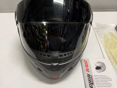 Nolan N102 Modular Motorcycle Helmet Gray with Visor and Manual
