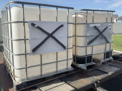 275-Gallon IBC Totes - Used Oil Storage Tank - Industrial Bulk Container