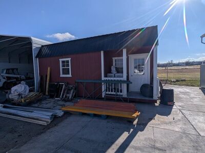 10'5" x 25' x13' Shed Tiny home ADU
