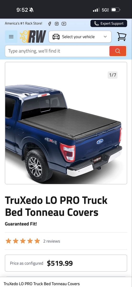 Bed cover TruXedo LO PRO