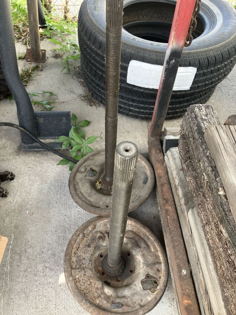 Jeep CJ-7, CJ-5, Scrambler AMC 20 Chrome Molly Wide Track One Piece Axle Shafts.
