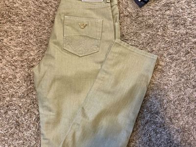 AJ Armani Jeans Sz 30 V5J18 Slim Fit High Waist Sk