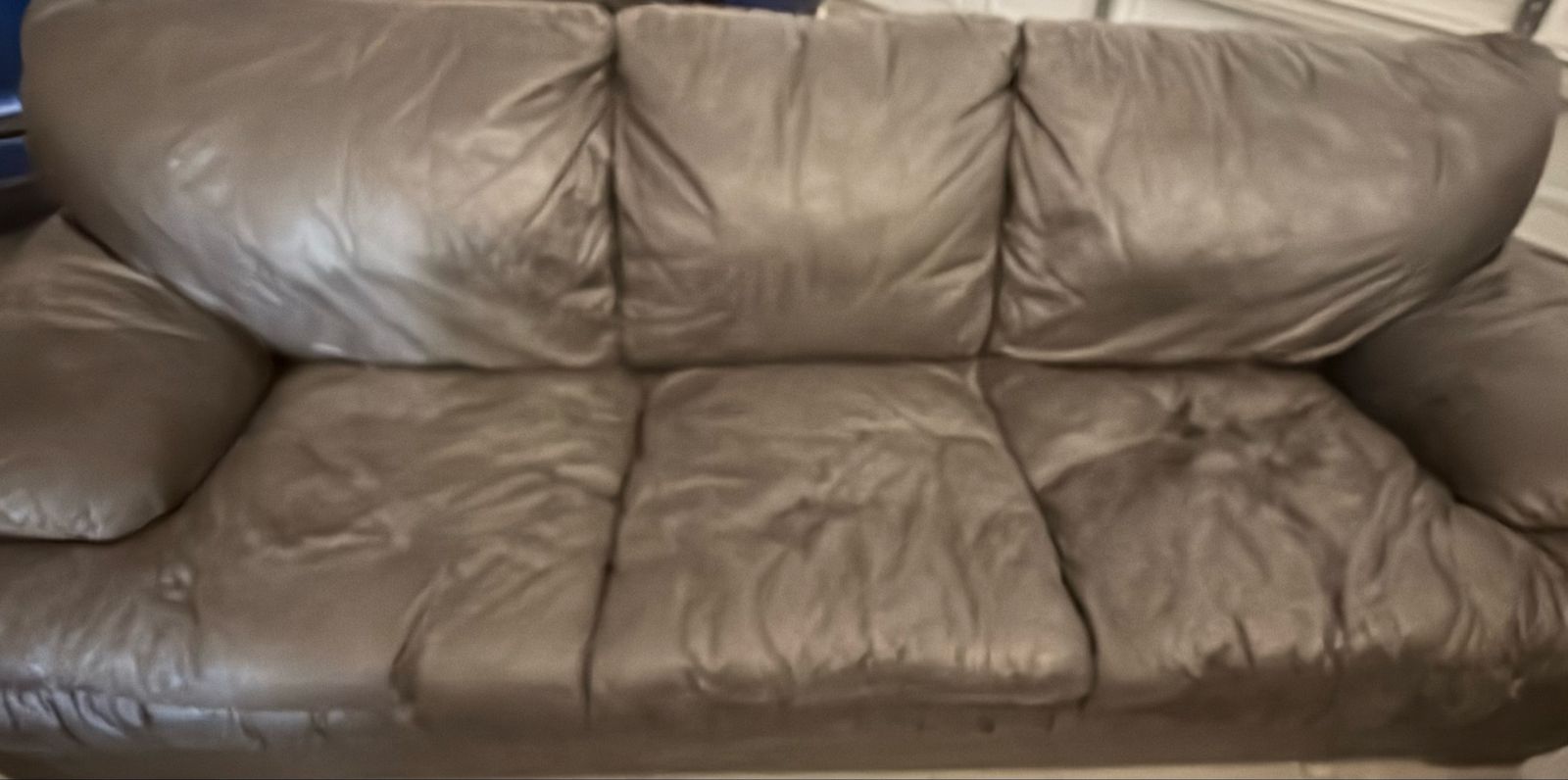 Leather Couch Set - Nice condition.