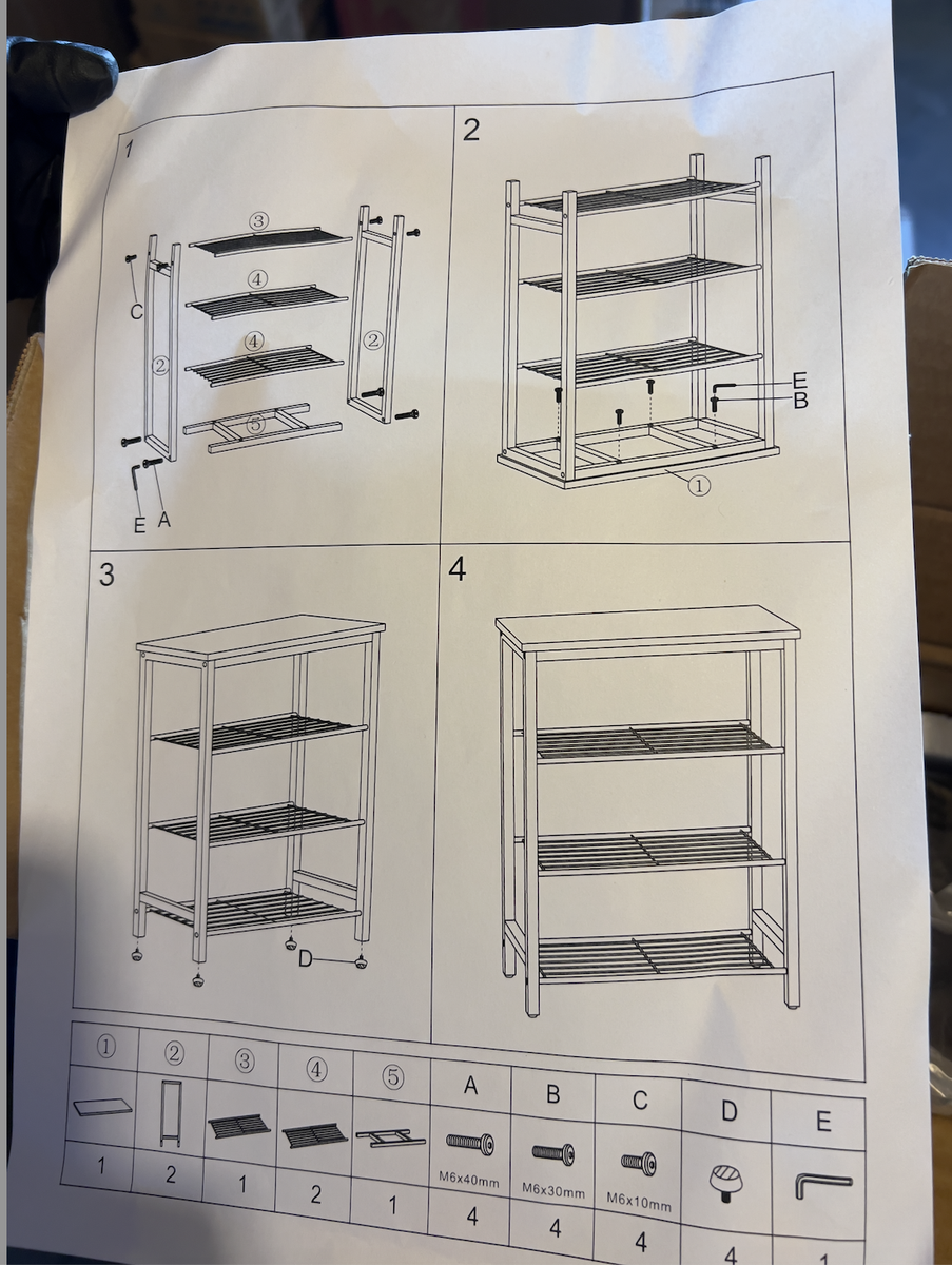 3layer racks, shoe racks.