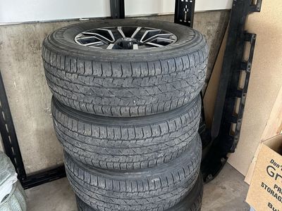 Set of 4 OEM Toyota Tacoma Wheels and Tires with TPMS Sensors