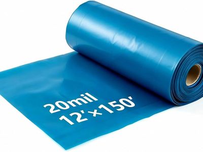 NEW 12x150 ft Concrete Vapor Barrier, 20 Mil Heavy Duty Polyolefin Tarp for Crawl Space Moisture & Radon Barrier