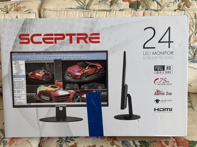 2- 24inch flat screen computer monitors
