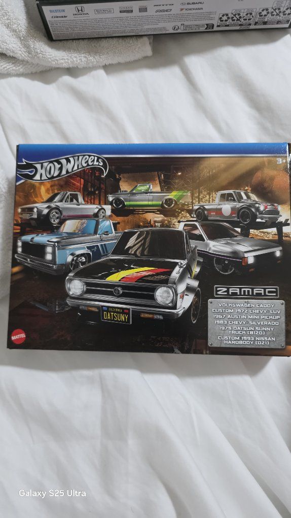Hot Wheels Zamac 6-Car Set: VW Caddy, '72 Chevy LUV, '67 Austin Mini, '83 Chevy Silverado, '75 Datsun Sunny, '93 Nissan