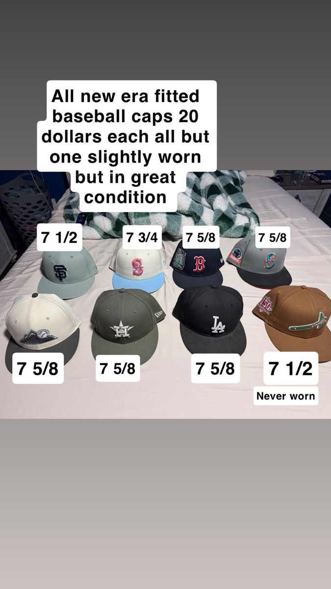 New era fitted baseball hats