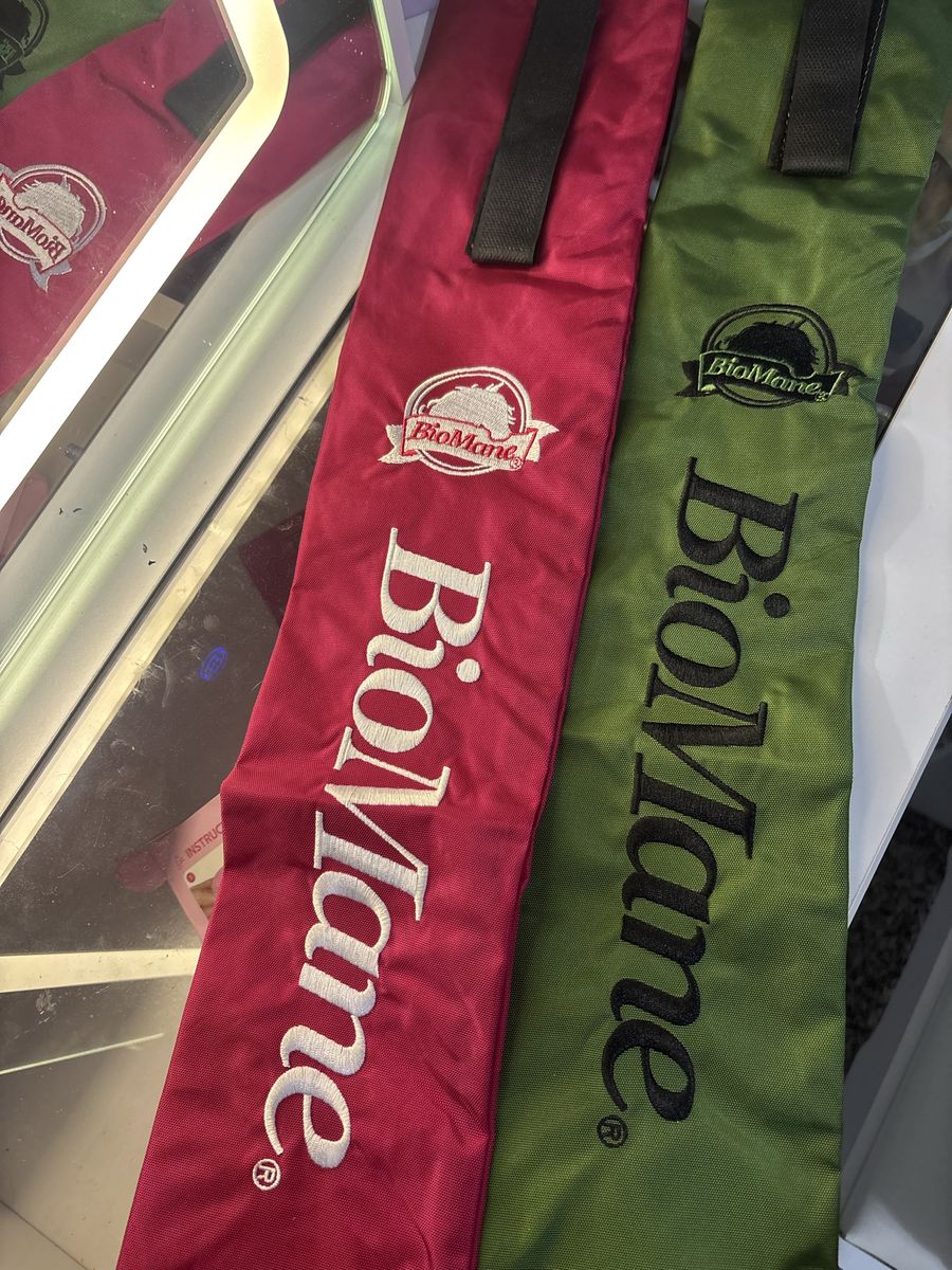 Pink biomane tail bag
