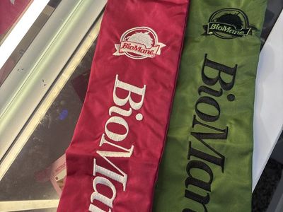 Pink biomane tail bag