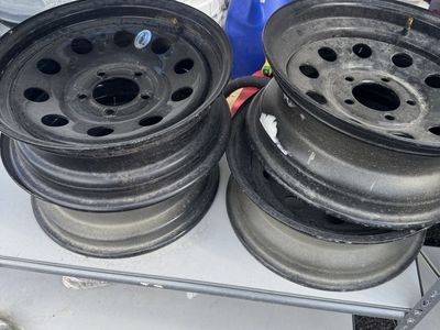 Vesper Black Steel Wheels - Set of 5, New