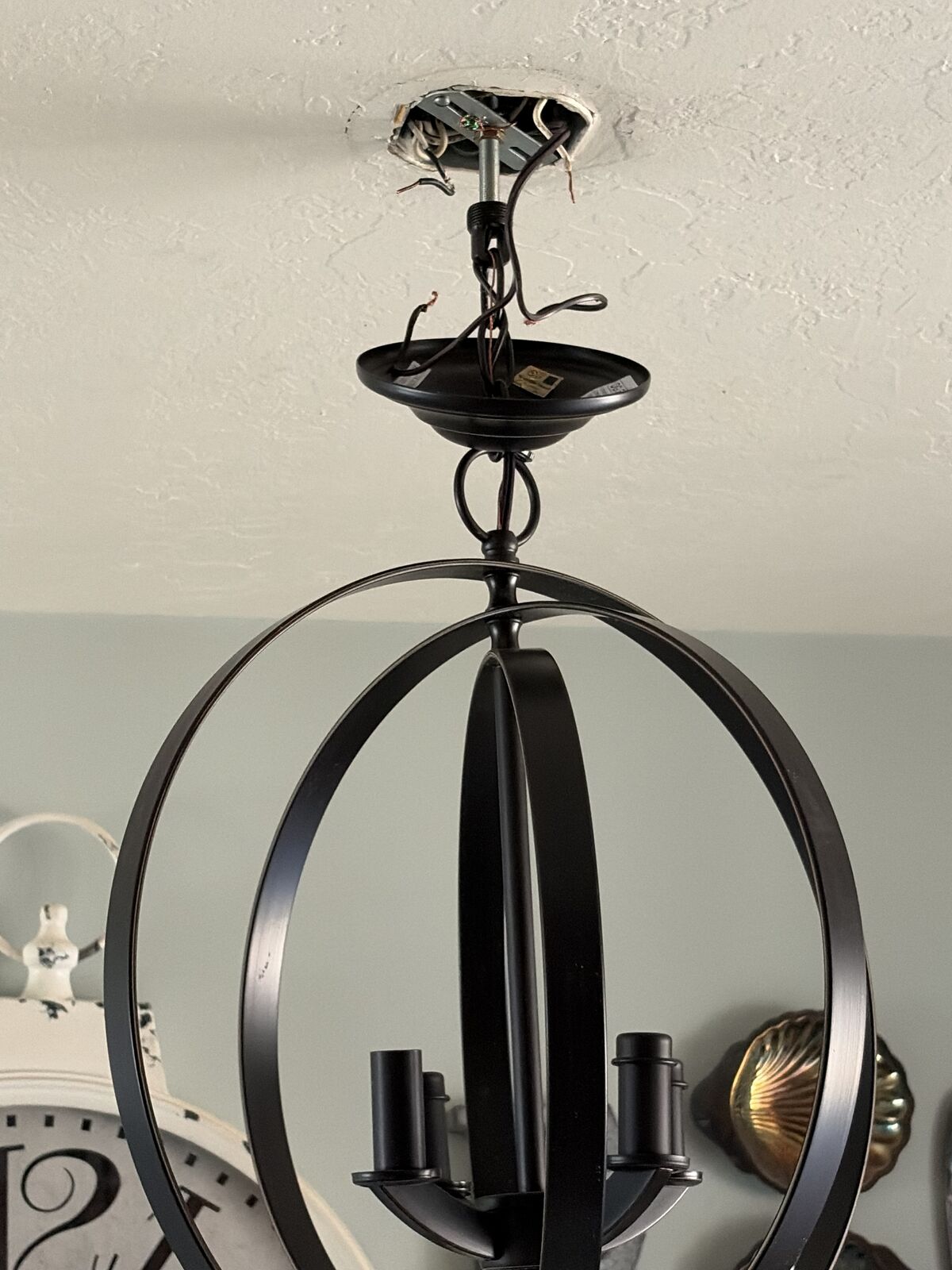 Black Spherical Chandelier