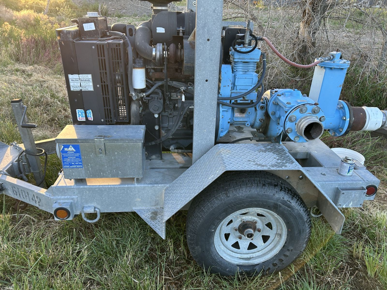 Towable Trash Pump