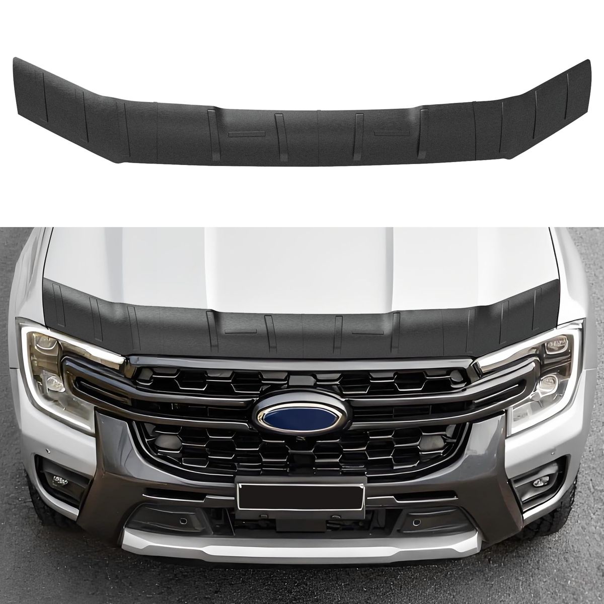 2024-2026 Ford Ranger Soft TPE Offroad Hood Shield Low Profile Bug Shield
