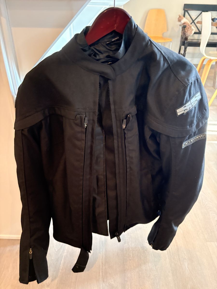 Joe Rocket Women's Black Padded Motorcycle Jacket, Size Large