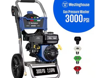 New In Box Westinghouse WPX3000 Gas Pressure Washer - 3000 PSI / 2.3 GPM