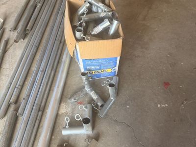 Galvanized Fencing Pipes & Assorted Fittings - 1", 3/4", 1 1/2" Diameter