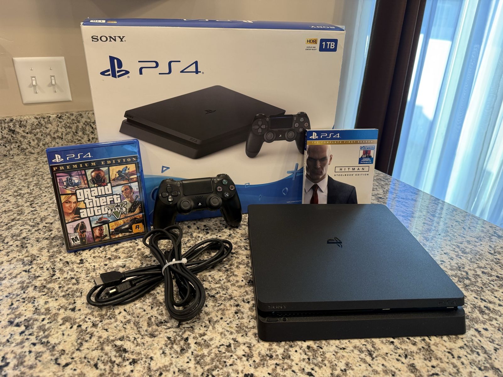 PlayStation 4 slim 1TB with 2 games